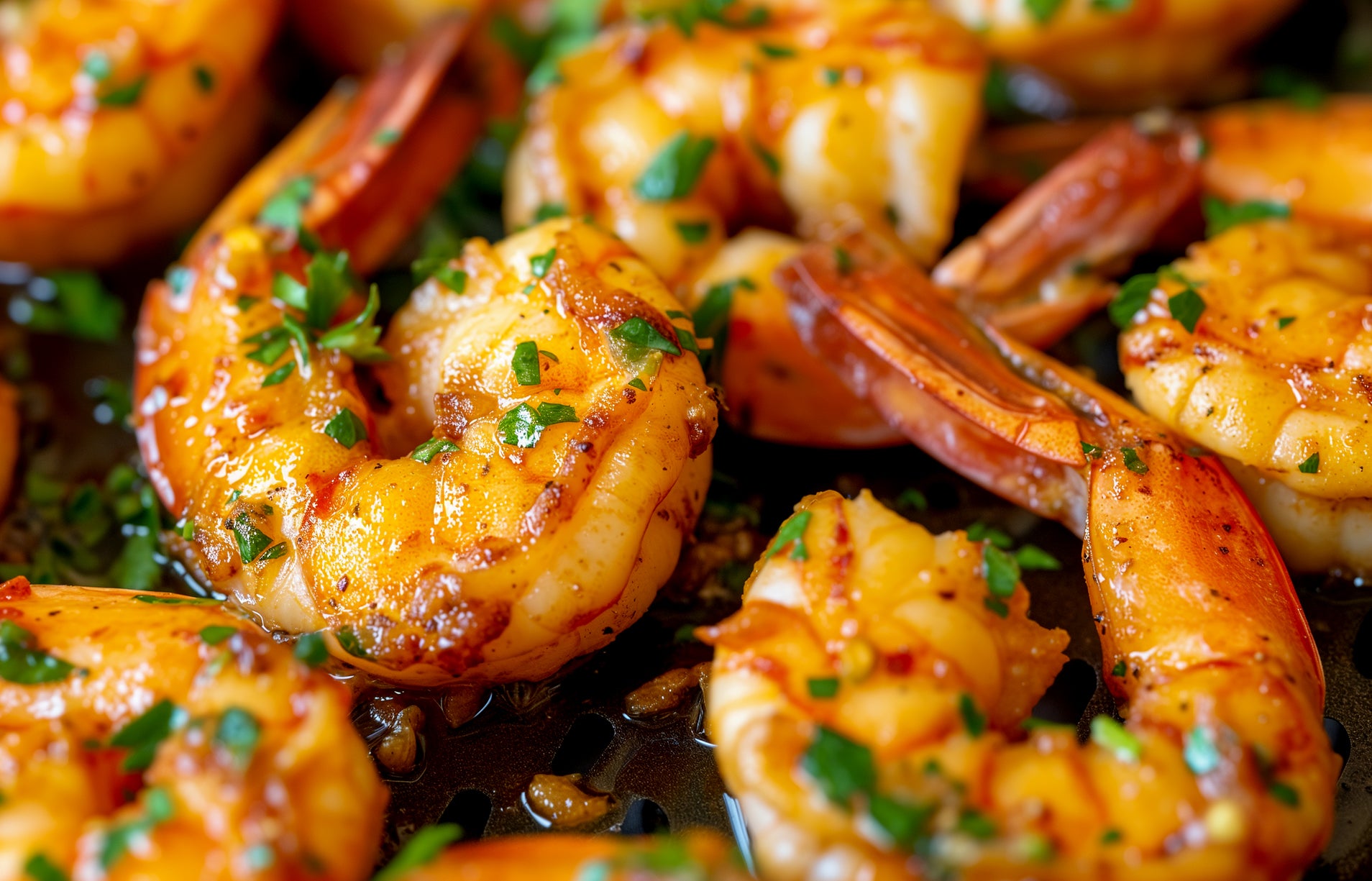 Air Fryer Garlic Butter Prawns Recipe