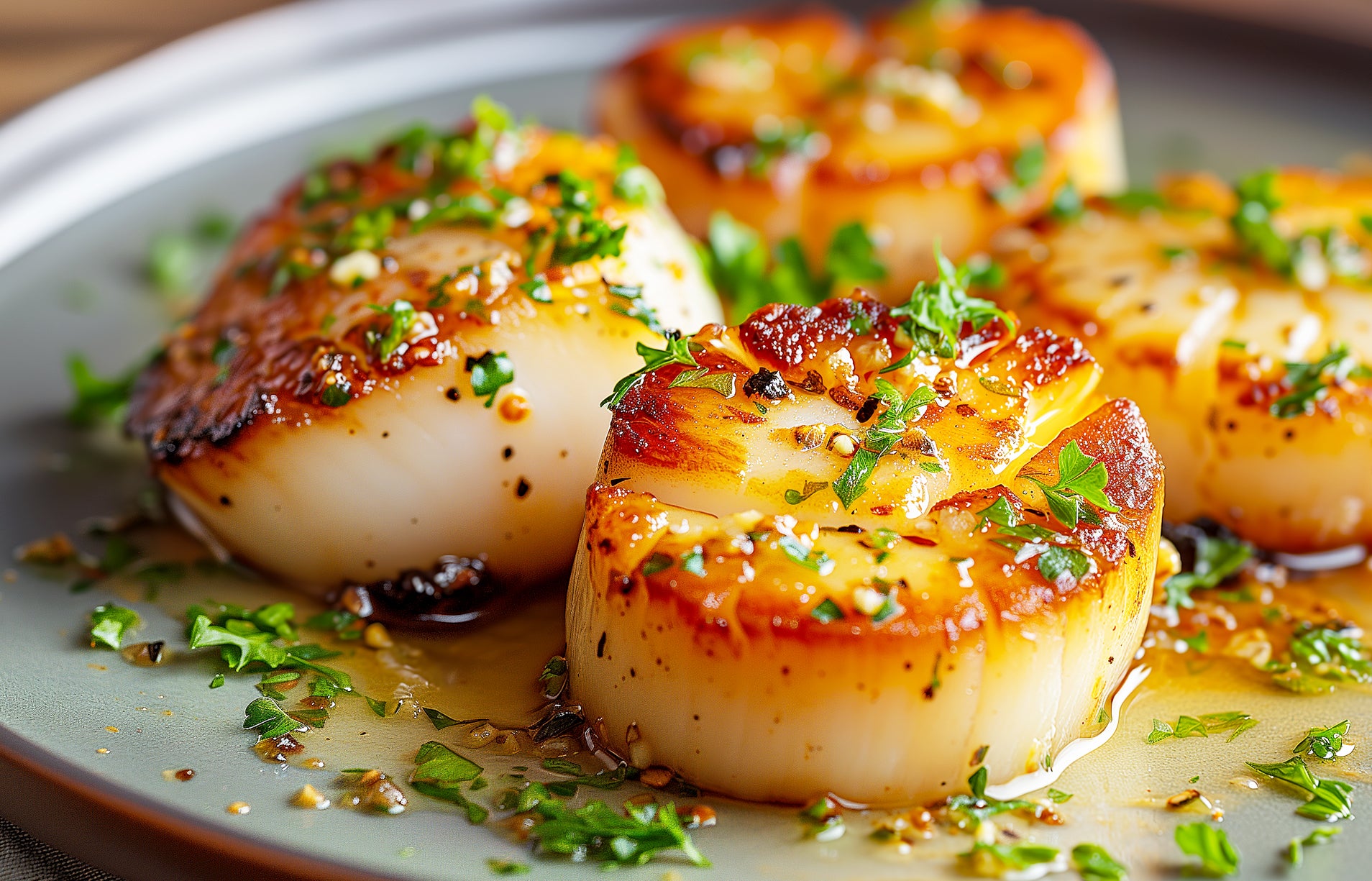 Air Fryer Butter Garlic Scallops