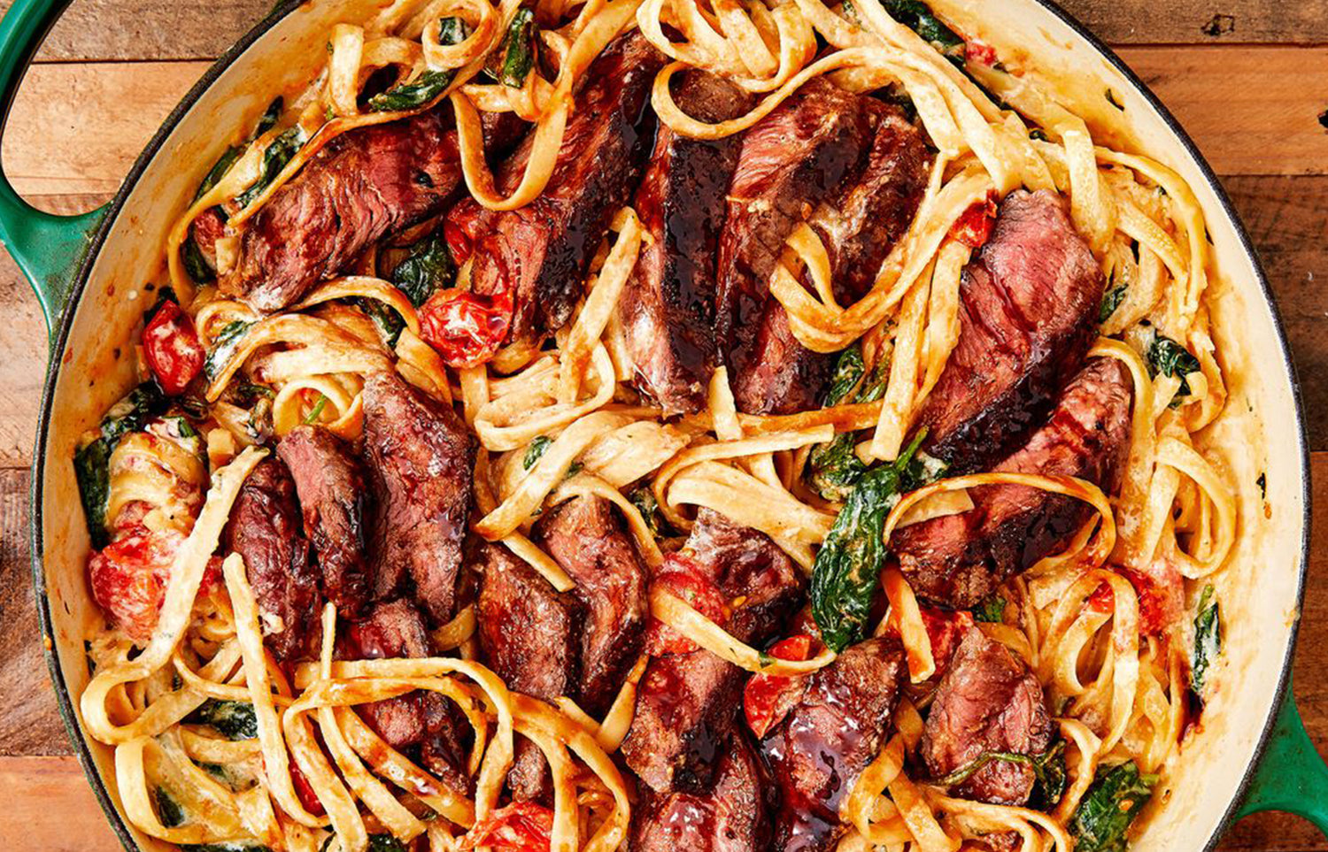 Creamy Steak Fettuccine