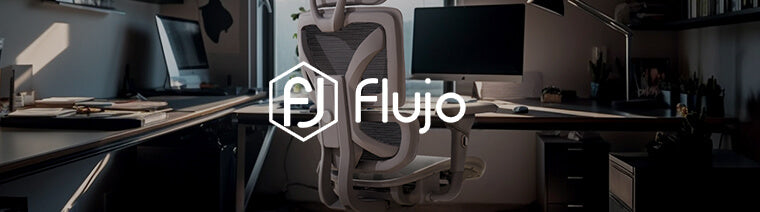 Flujo ergonomic office chair showcased in a modern workspace, combining comfort and style in Singapore.