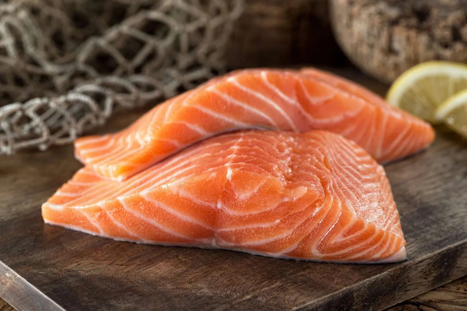 Fresh salmon fillet maintaining natural flavors and nutrients