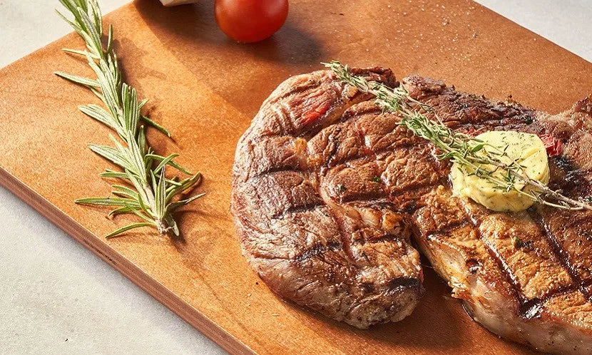 Perfectly grilled steak with herbs for a gourmet meal at home
